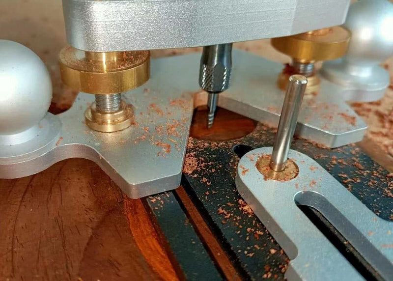 Jiayouy Precision Rotary Tool Plunge Router Attachment – Perfect for Guitar Bass Fretted Instrument Work - Type B