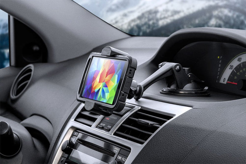 ARKON Mounts Sticky Suction Mount with RoadVise Phone Holder For Cars and Trucks, Fully Adjustable with Powerful Suction Mount or Dash Mounting, Fits iPhone, Galaxy, Note & more