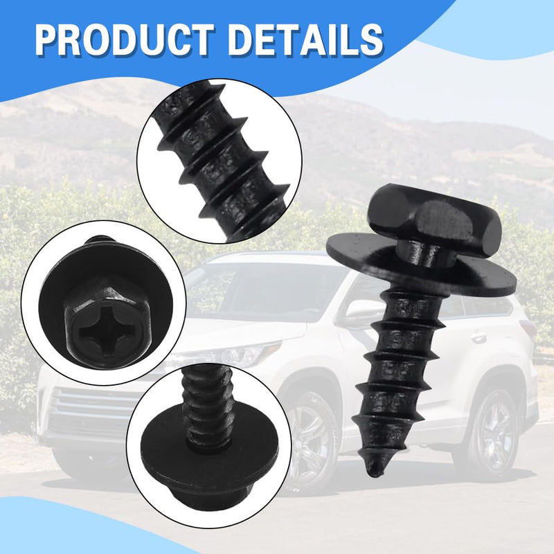 10PCS Bumper Cover Splash Shield Mud Guard Screw Bolt, Liner Screw Bolt Replacement for Toyota Lexus Camry Highlander RAV4, ES, GS, LS, RX, OEM:90159-60498