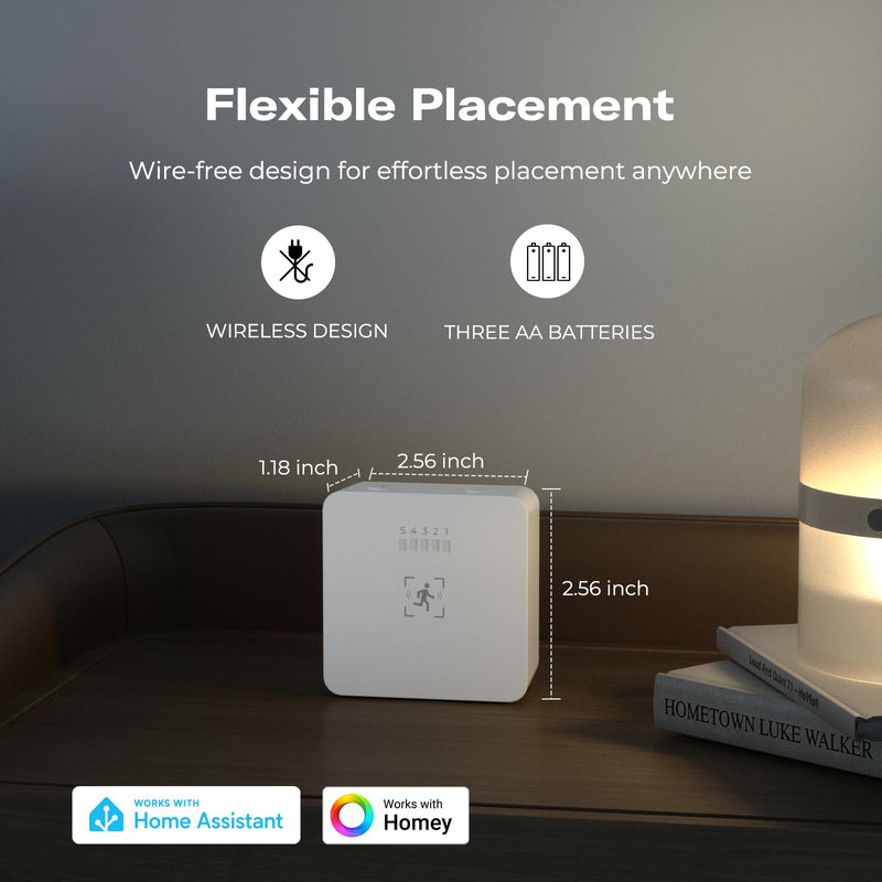 THIRDREALITY Zigbee Motion Sensor R1,Adjustable Sensitivity,Real-time Alerts,Zigbee Hub Required,Support Home Assistant,SmartThings, Homey, Hubitat or Echo Devices with Built-in Zigbee hub