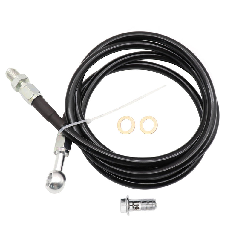 FZJDSD Stainless Steel Clutch Line 55 inch Compatible with Honda Civic 1992-2000 Compatible with Honda Del Sol 1993-1997 Compatible with Acura Integra 1994-2001 B/D Series Motors