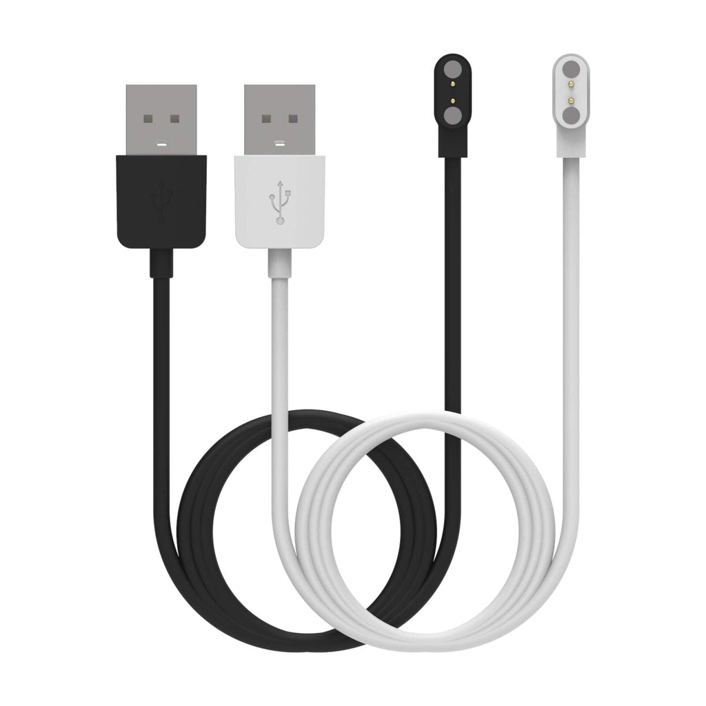 Charger Cable Intended for Cubitt CT4/CT3/CT2 Pro/CT2S Smart Watch Charger 1.6ft USB Portable Magnetic Charging Cord Cable Compatible with Cubitt CT4/CT3/CT2 Pro/CT2S Replacement Charger (Black&White) Black&White