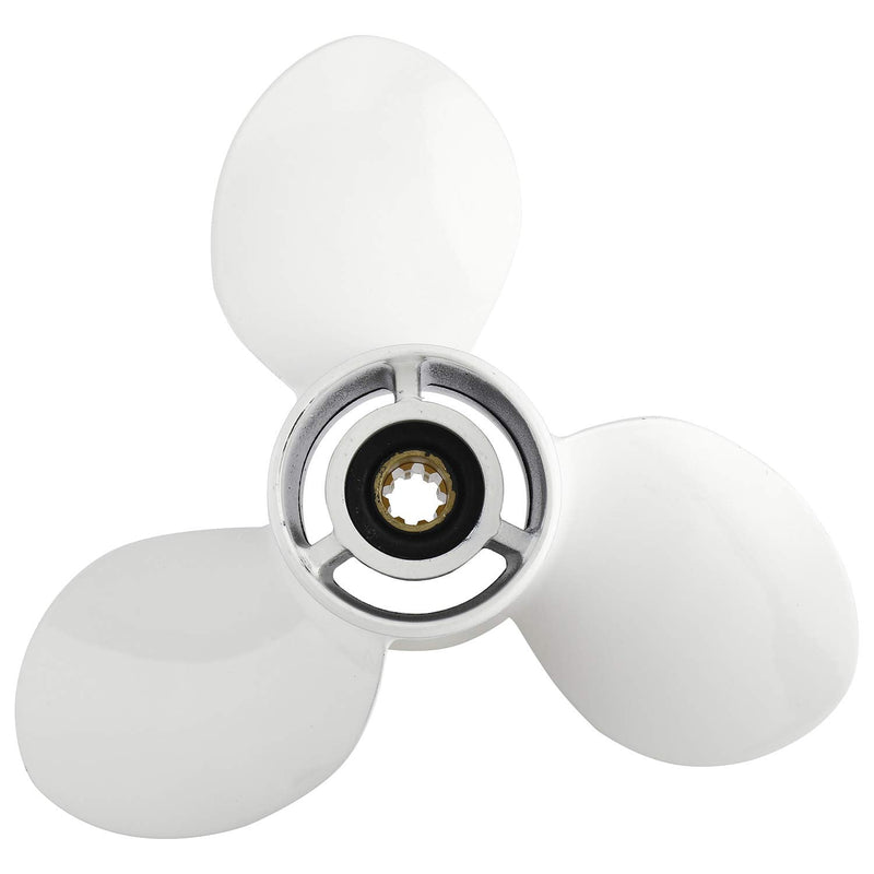 NovelBee 9 1/4x12-J Aluminum Outboard Propeller Fit for Yamaha 9.9-15 HP | 9.25x12 J Prop,Boat Propeller,Outboard Propeller,Aluminum Alloy,Engine Propeller