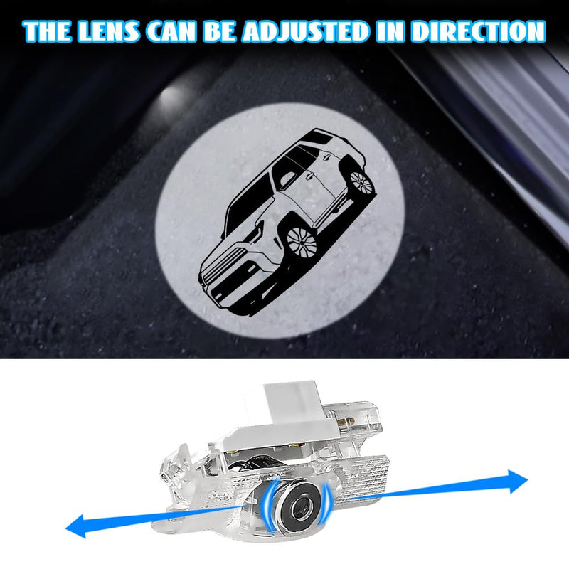 4 Pack LED Car Door Projector Courtesy Lights Ghost Shadow Welcome Lamp Accessories Compatible with Toyota 4Runner 2010-2022 2023 2024 2025 accessories 4run-ner