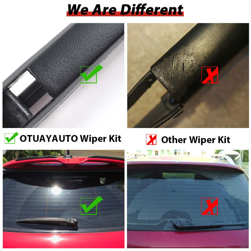  [AUSTRALIA] - Replacement for Acura RDX 2007-2020, TSX 2011-2014 OTUAYAUTO Rear Windshield Wiper Arm Blade Set - Replaces OEM#: 76720-STX-A01 Factory Style Back Wiper Rear Wiper Arm and Blade Replacement for Acura RDX 2007-2020