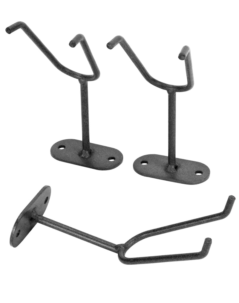 QWORK Heavy Duty Wall Mount Gravity Feed Spray Gun Holder Compatible with Most Paint Spray Guns Ideal for Spray Booths and Workstations 3 Pcs
