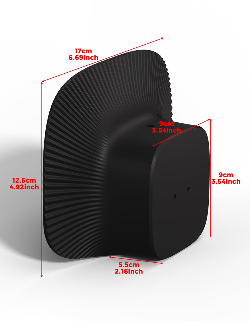 Rain Shade Cover for Eufy SoloCam S340 | Shields camera from rain, snow & sunlight, durable plastic, easy installation, black