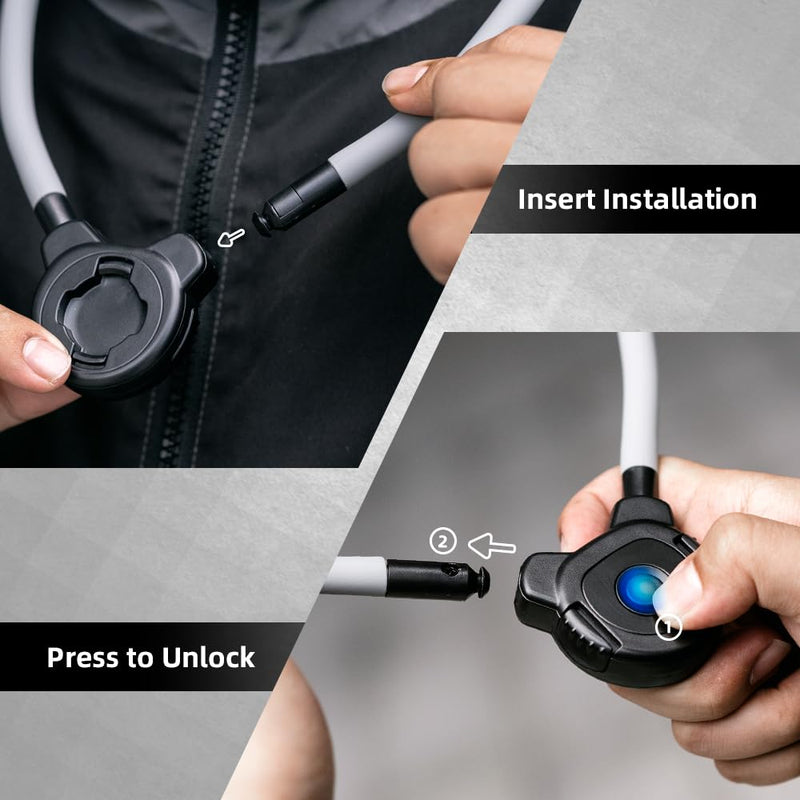 Pocket 4 Magnetic Neck Mount,Extended Version Quick Release POV/Vlog Video Selfie Necklace Holder for DJI OSMO Pocket 4/4Pro Creator Combo T26 Pro