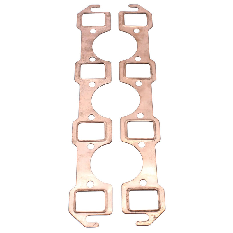 2 pcs/set SHLPDFM Exhaust Manifold Gasket Copper Exhaust Header Gaskets Fits for Small Block Ford SBF 289 302 351W