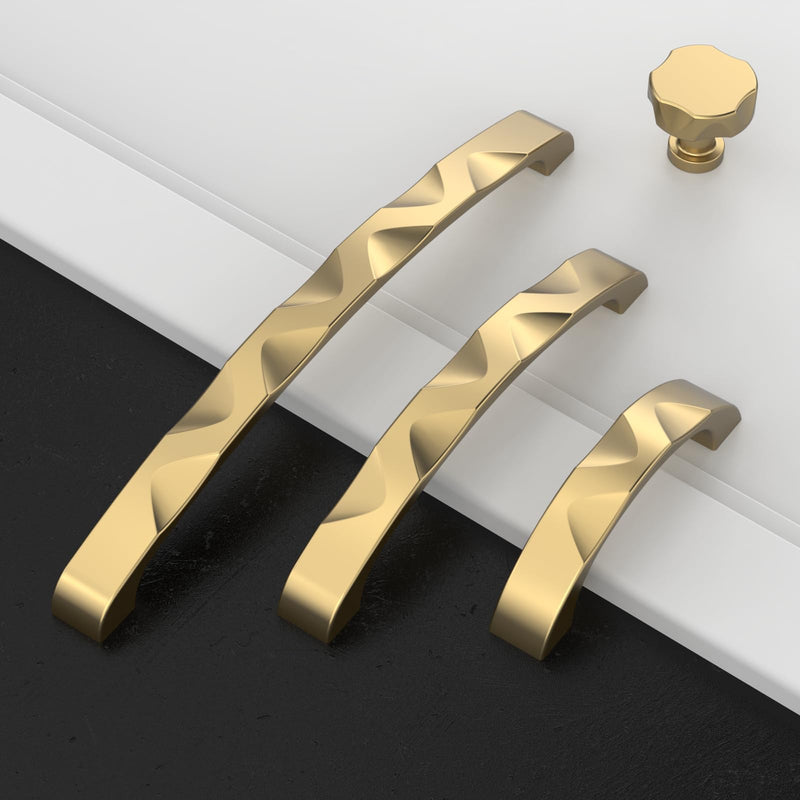 Amerdeco 10 Pack Champagne Bronze Cabinet Pulls 3 Inch(76mm) Hole Center Drawer Pulls Cabinet Hardware Kitchen Cabinet Handles for Bathroom ZH0082 10 Pack Pull