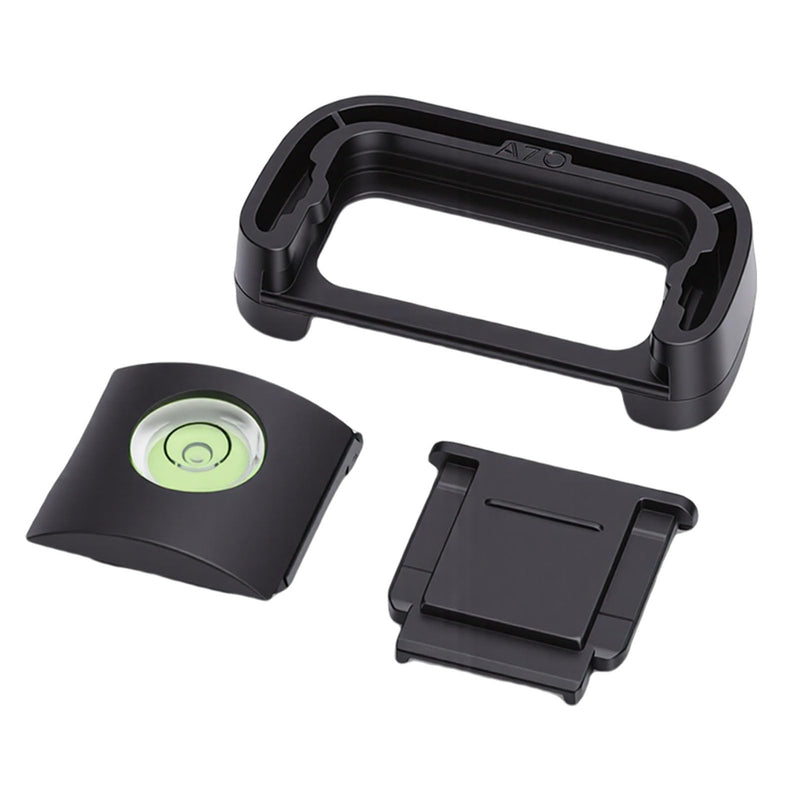 Generic Eyecup Viewfinder, Hot Shoe Cover Protector and Bubble Level for A7C Camera, with Soft Silicone Eyepiece to Block and Protect Flash Interface