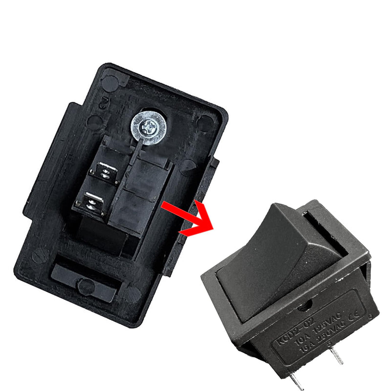 2 Pcs Power Wheel Foot Pedal Switch (2 Pin),Universal Accelerator Foot Pedal for Kids Ride on Car, 6V 12V Kids Electric Cars Replacement Parts Speed Foot Pedal Reset Switch