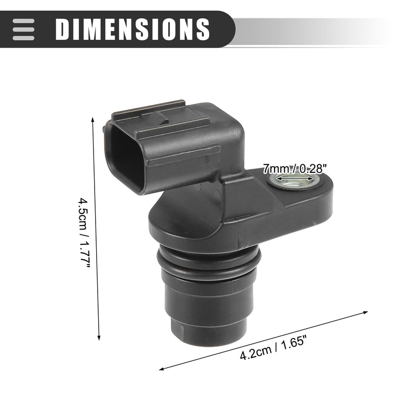 Motoforti Car Camshaft Position Sensor, for Honda Accord 2008-2012, ABS, No.37510-R40-A01, Black, 2 Pcs