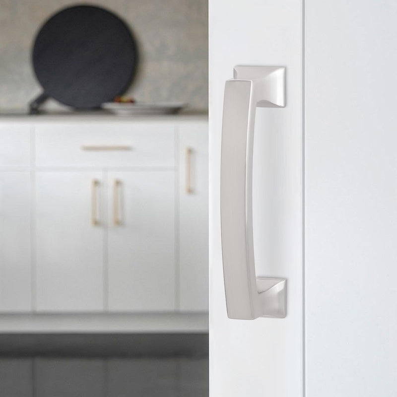 10 Pack 3 Inch(76mm) Cabinet Pulls Brushed Satin Nickel Kitchen Cabinet Pulls Drawer Pulls Solid Cabinet Hardware 3'' Hole Center(76mm) 10