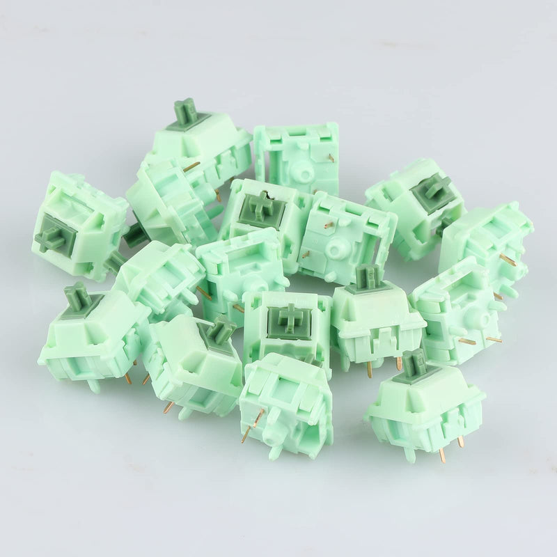 KiiBoom Linear 55gf Matcha Latte Mechanical Keyboard Switch, 5 Pin Keyboard Switch with POM Stem, PC Nylon Housing, 35 Pieces for Gaming DIY Keyboard