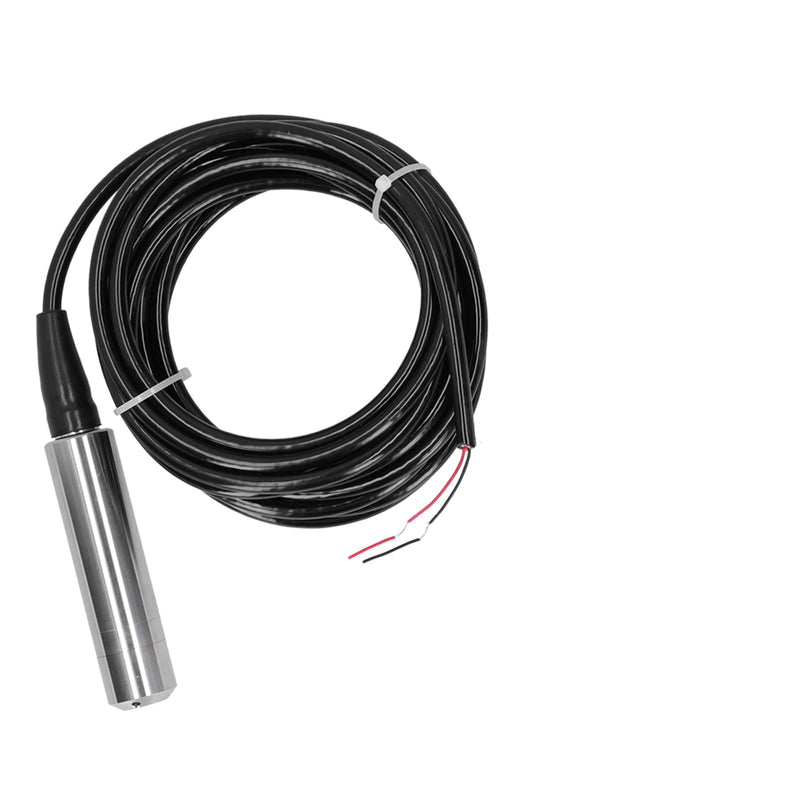 Eujgoov Liquid Level Sensor Transmitter, Water Level Detector, Stainless Steel Probe, 0-7m Range, Industrial Use, Water Monitoring System