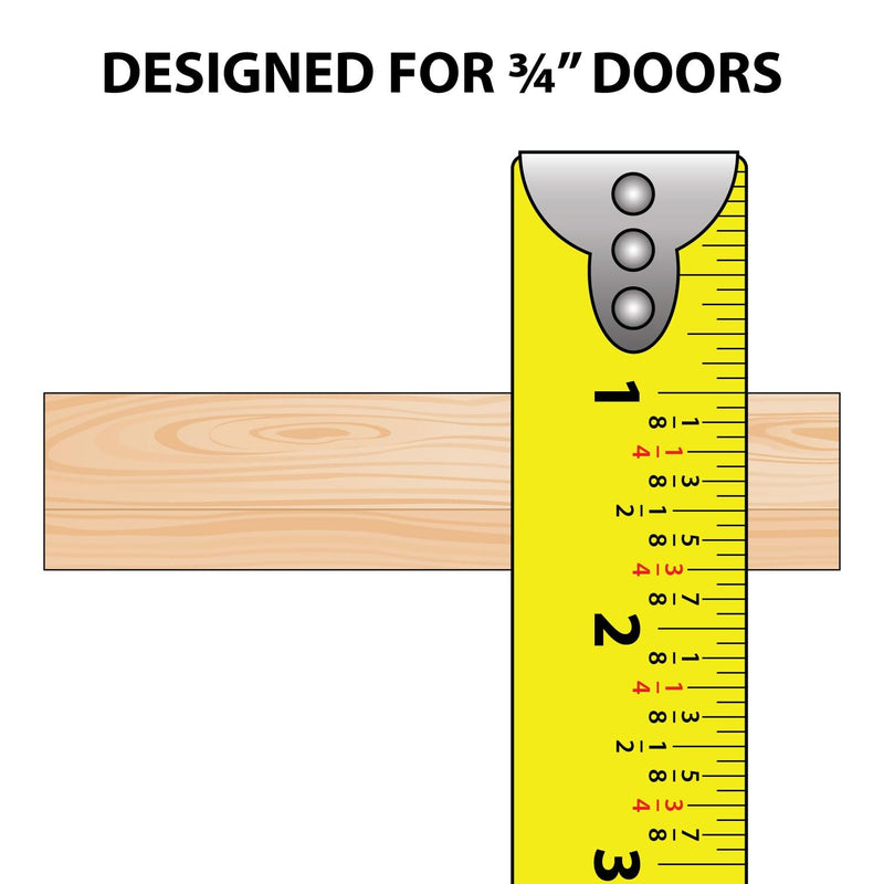 Outwater 36in Aluminum Sliding Door Track for 3/4in Wood Panels, Mill Finish 36 Inches For 3/4" Wood Panels