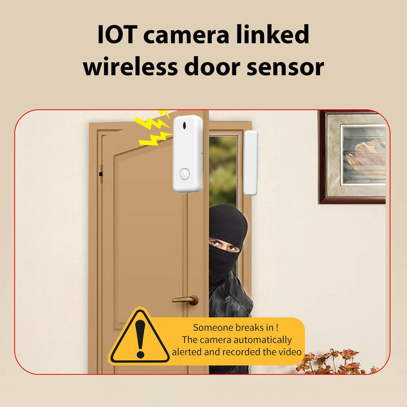 3MP Security Camera 2.4G WiFi Smart Indoor Monitoring Cam with Night Viewing 2-Way Audio Phone APP Remote Control Motion Detection for Pet Home Security Monitor Intelligent Alarm System