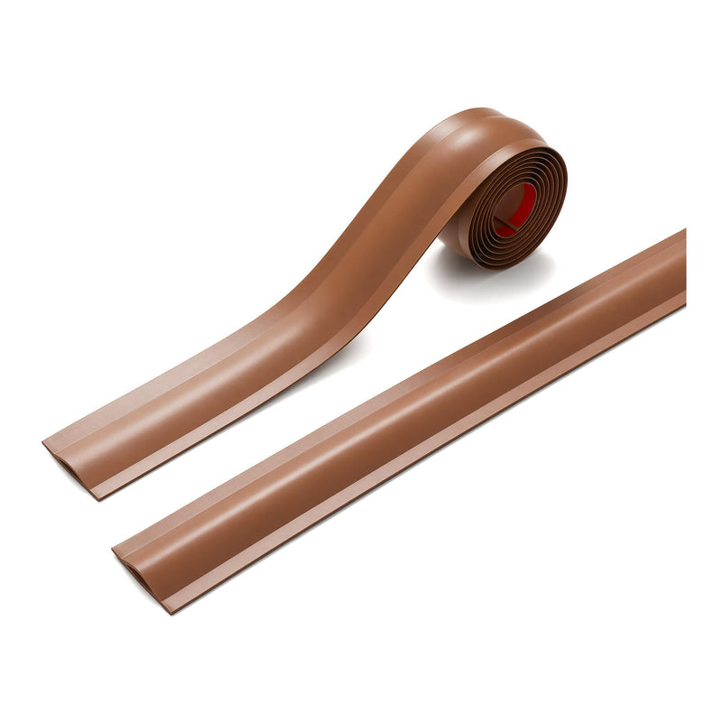 3.3ft Floor Cord Cover, Hide Extension Cords, Prevent Cable Trips, Heavy Duty Cord Hider for Home, Office, Living Room, Bedroom and Walkways,Brown