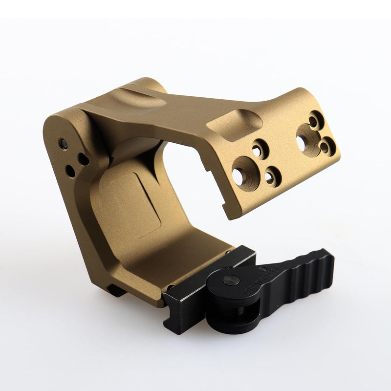 YSS FTC Magnifier Mount with Fast QD Lever Compatible G33 G43 G45 3X 6X Etc Flip to Center Magnifiers Scope Mount 2.26" Optical Centerline Height Riser Mount (tan)