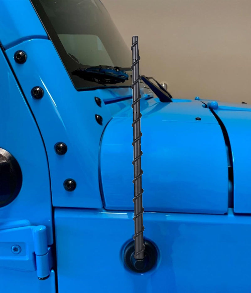 13 inch Antenna Compatible with Jeep Wrangler All Models 2007-2026 | & Jeep Gladiator 2020-2026, Internal Copper Coil for Enhanced Reception, Flexible Rubber Antenna Replacement