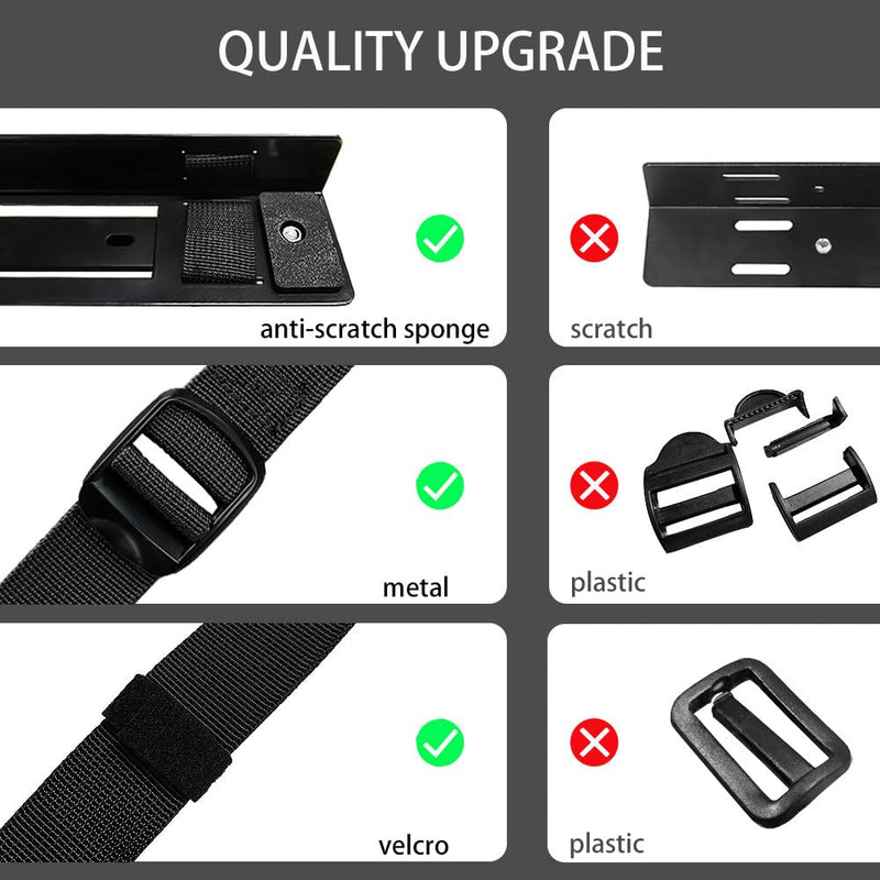 Under Desk Slide Out PC Mount with Anti-Scratch Sponge, Adjustable CPU Holder Bracket for Computer Tower (Black (Slide Access)) Black (Slide Access)