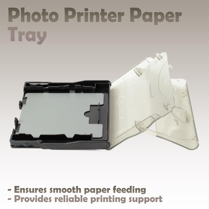 3Inch Paper Tray Compatible with Canon Selphy CP1500 CP1300 CP1200 CP910 CP900 Photo Printer Cassette, Supports 54x86mm Postcard Size Photo Paper Tray Replacement, Smooth Feeding