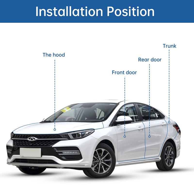 Car Door Edge Guards 16Ft(5M) Automotive Door Entry Guard U Shape Car Door Trim Protector for Most Car 16Ft (5M) Black