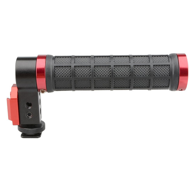 CAMVATE Top Handle Grip Mounts to Camera's Hot Shoe for Cinema Camera(Rubber Grip,Red)