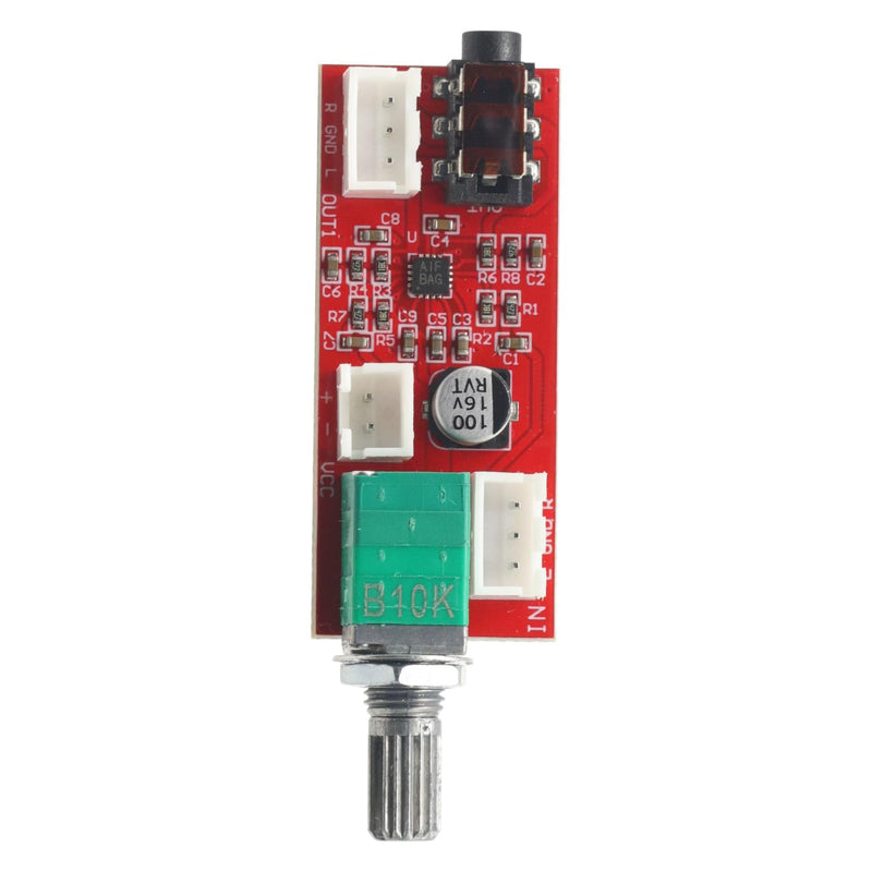 MAX97220 Headphone Amplifier Board, Preamplifier Module with Volume Control, 3.5mm Audio Output, 5V Powered for Headphone Amplifier