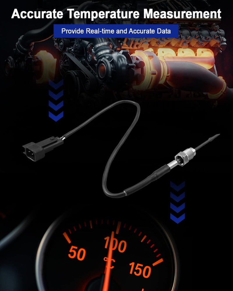 Exhaust Gas Temperature Sensor Fit for Ford F250 F350 F450 F550 Super Duty 6.7L V8 2011-2016 Transit 150 250 350 350HD 3.2L L5 Diesel 2015-2019 Replace AC3Z5J213C AC3Z12B591A
