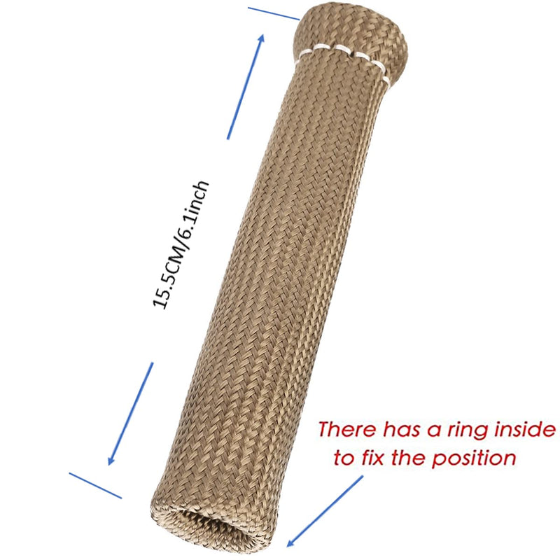 Titanium Spark Plug Wire Boots Thermal Protection Insulator Sleeve, 2500 Degree Heat shield Cover Wrap 6 inch for Car Truck 8PCS Titanium