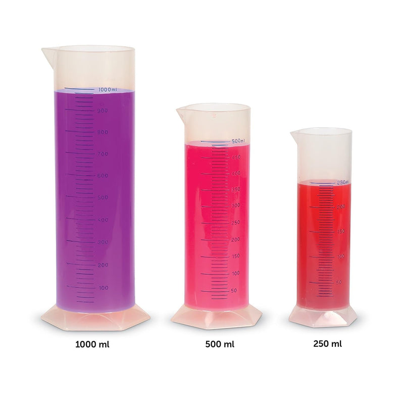 Learning Resources Graduated Cylinder Set, Measuring, Science Experiments for Kids, Set of 7, Ages 8+