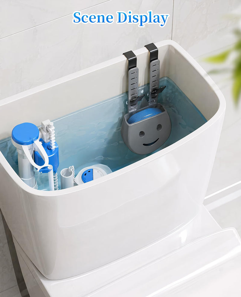 2 PCS Toilet Tank Tablet Holder, Silicone Hanging Toilet Tablet Bowl Holder for Inside Tank