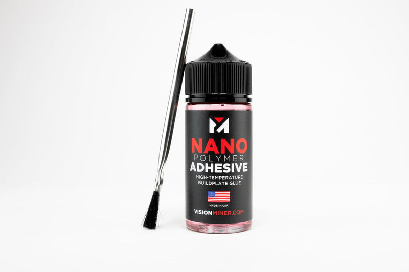 Nano Polymer Adhesive (120ml) - Ultimate 3D Printing Bed & Build Plate Adhesion - No Mess, Non-Toxic, Works for PLA, ABS, PEI, PEEK, Nylon, PC and More. Easy Application, Easy to Clean!