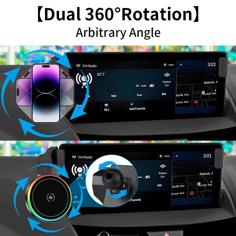 Car Magnetic Phone Mount for Acura RDX 2019 2020 2021 2022 2023 2024 2025 2026 Auto Interior Accessories Best Cellphone Holder Fast 15W Wireless Charger Cell Phones Charging Screen Stand