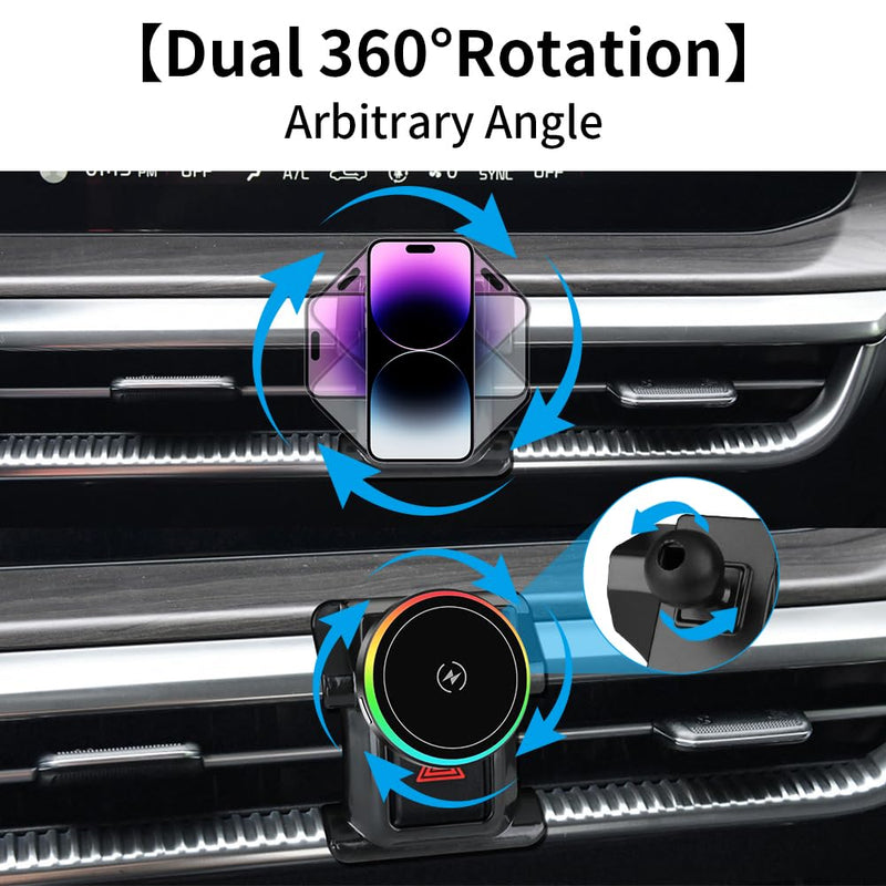 Car Magnetic Phone Mount for Kia K5 2021 2022 2023 2024 Auto Interior Accessories Best Cellphone Holder Fast 15W Wireless Charger Cell Phones Charging Screen Stand Cradles Accessory