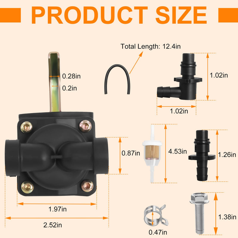 Fuel Pump Kit Compatible with Kohler 12-559-02-S, 12-559-01-S, CH11, CH 12.5S, CV13S, CV14S, CV15S, CV16S, Compatible with John Deere AM133627, L110, LT 133, LT150, LT155, LT160 Fuel Pump