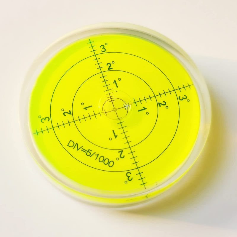 Magnetic Round Bubble Level Tool Bullseye Inclinometer Machinist Pocket Precision Spirit String Circular - Trailer Rv Leveling System Blocks Table Post Indicators Camper Leveler Magnet 2.4 Inch 60mm