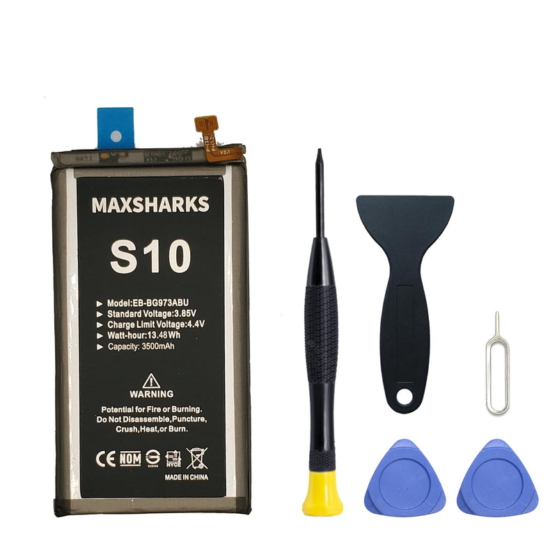 for Galaxy S10e Cellphone Battery Replacement Kit EB-BG970ABU, with Installation Guide & Repair Tools