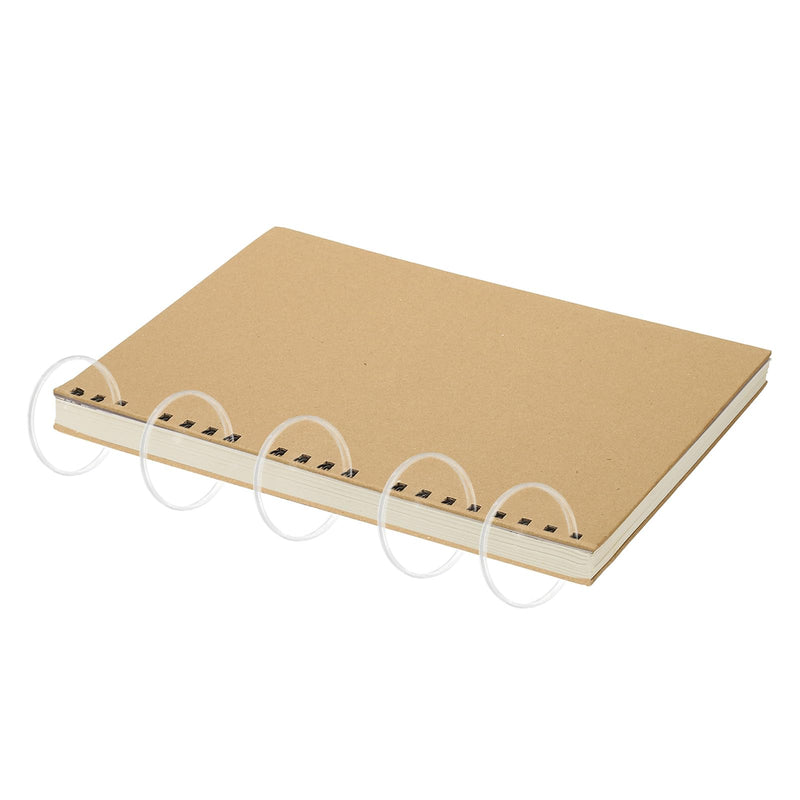 PATIKIL 2 Inch Plastic Book Binding Discs, 8 Pack Discbound Expansion Discs Round Binder Rings for DIY Notebook Planner, Clear Transparent