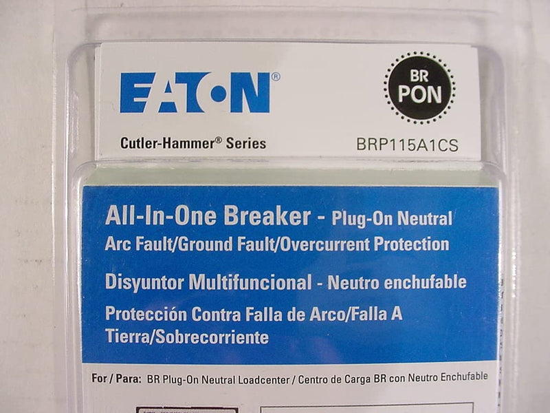 Eaton BRP115A1CS 15 Amp Single Pole All in One Breaker Cutler-Hammer