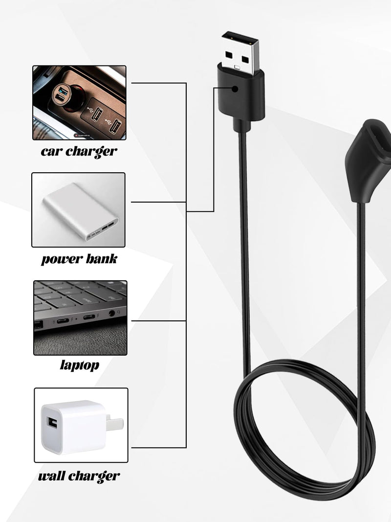 for wepmous G600 20MP AI Smart Glasses with Camera Charging Cable, 3-Layer Safe Charging Protection, Ultra-Soft Flexible Cable, Safe Material,Black
