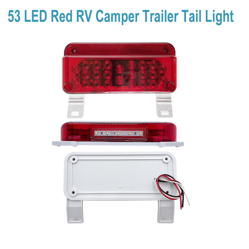 LED Trailer lights, RV Tail Lights LED, RV Brake Lights, Brake Stop Turn Camper Tail Lights with Red Reflex Trailer Tail Lights