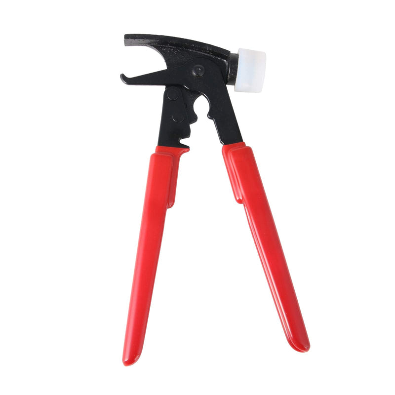 RockTrix - Heavy Duty Wheel Weight Hammer - Balancing Tool Hammer Plier for Clip On Weights - Red Medium