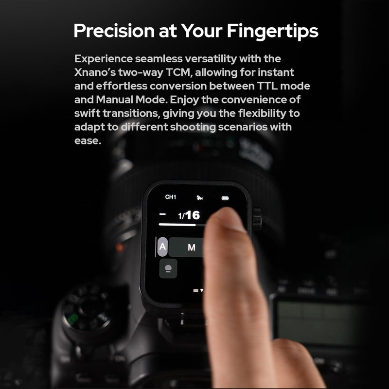 GODOX X3S 2.4G Wireless Flash Trigger Transmitter TTL Autoflash with Large OLED Touchscreen Multiple Flash Modes with USB Port 32 Channels 16 Groups Compatible with Sony Cameras