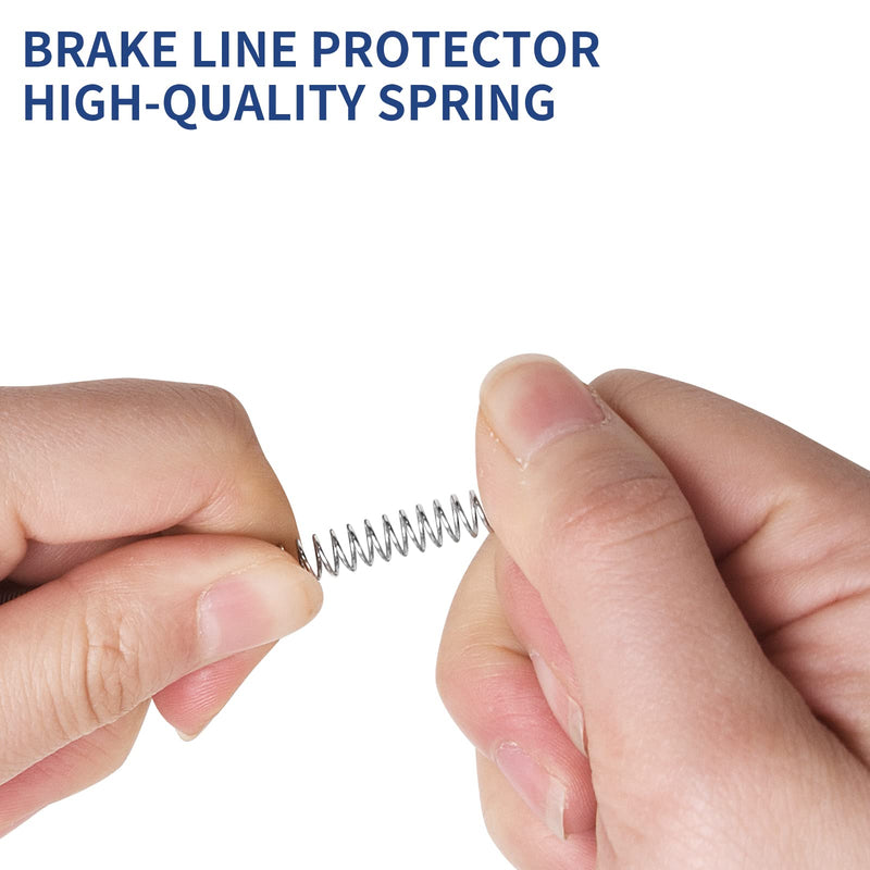 3/16" Brake Line Protector - 8 Feet Heavy-Duty Galvanized Spring Steel, Anti-Rust Coating, Rock/Chip Protection for Cars, Trucks, SUVs 316-8FT