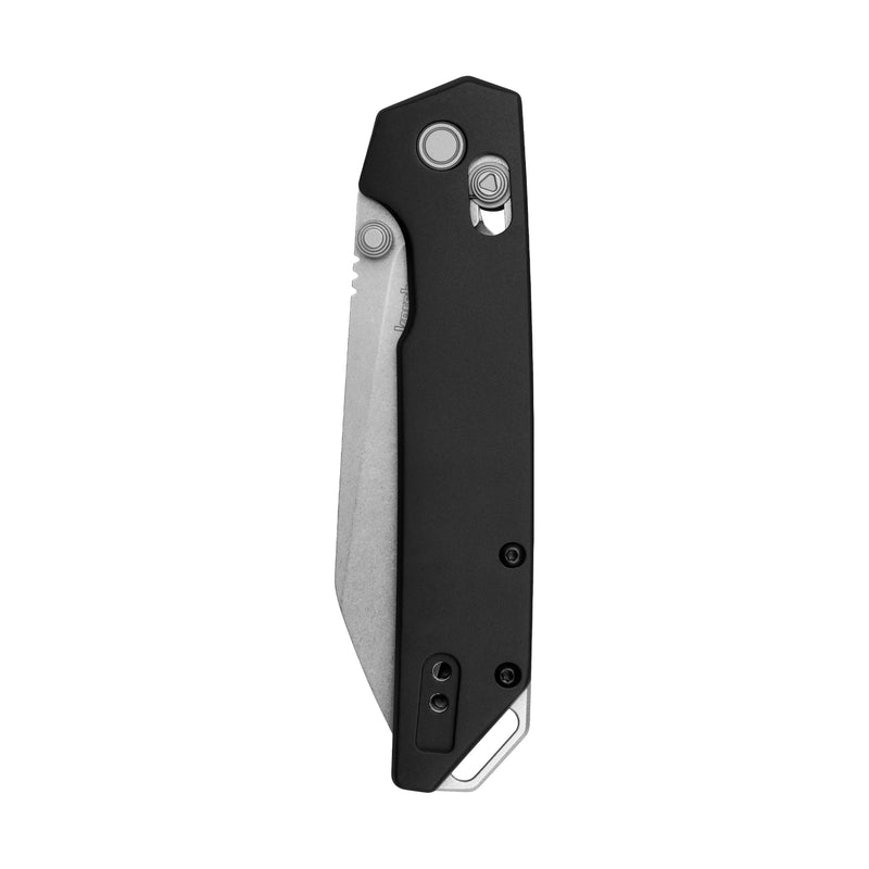 Kershaw Iridium Reverse Tanto Folding Pocket Knife, Sleek 3.4 inch D2 Steel Blade, DuraLock Locking Mechanism, Aluminum Handle, Designed in the USA Lock