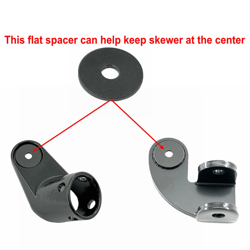 Bike Trailer Coupler Hitch and Extra Long Skewer Kit Titanium Alloy QR Axle (Hitch and Skewer kit) hitch and skewer kit