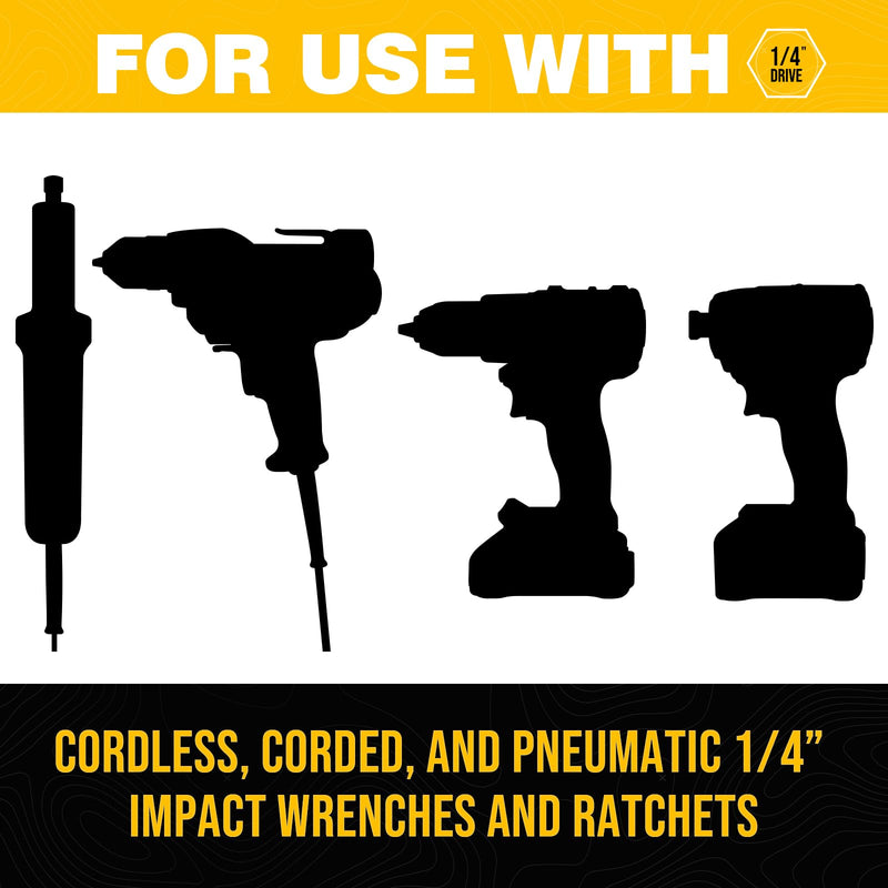TGFTGF Impact Hex Head Allen Wrench Drill Bit Set, 24PCS, 4-inch (Metric & SAE), Premium S2 Steel 1/4" Hex-Shank Hex Bit Set, CNC Machined Magnetic Screwdriver Bit Set, Storage Box, Automotive Home 4" 24PCS (Metric&SAE) Yellow/Red